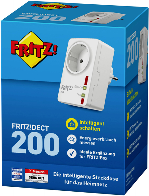 Gniazdko inteligentne AVM "FRITZ! DECT 200" funkcja pomiaru mocy (4023125025723) - obraz 2