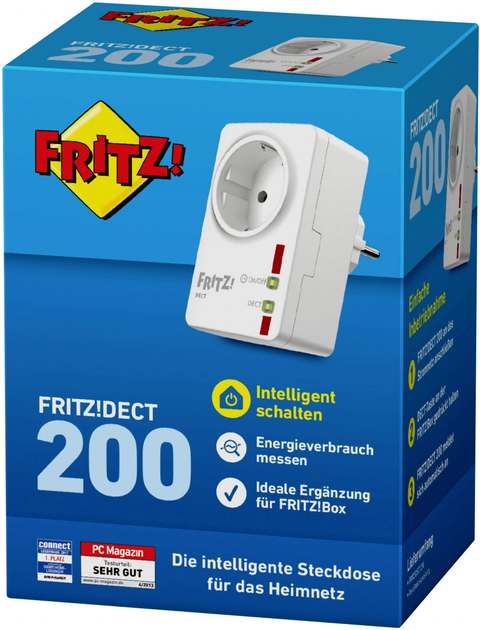 Розумна розетка AVM "FRITZ! DECT 200" функція вимірювання потужності (4023125025723) - зображення 2