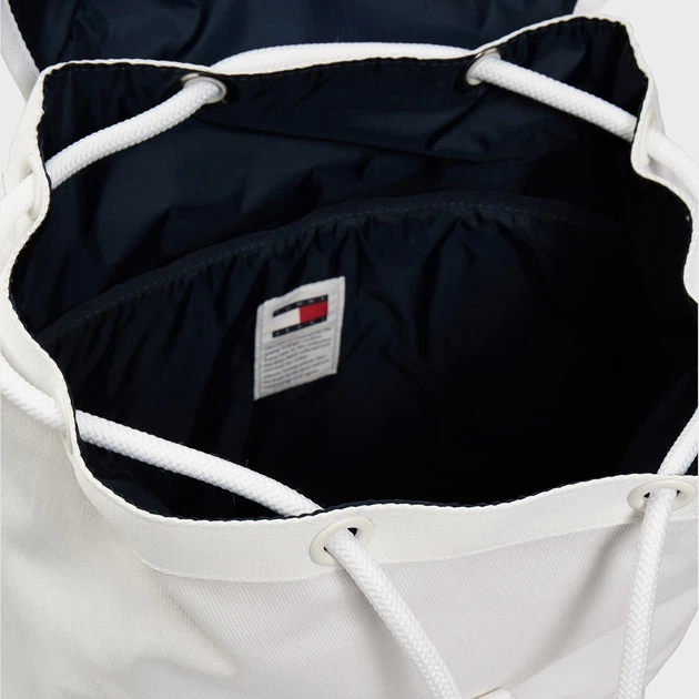 Plecak męski Tommy Hilfiger Tjm Heritage Flap Backpack AM0AM07405 Biały (8720113727442) - obraz 4