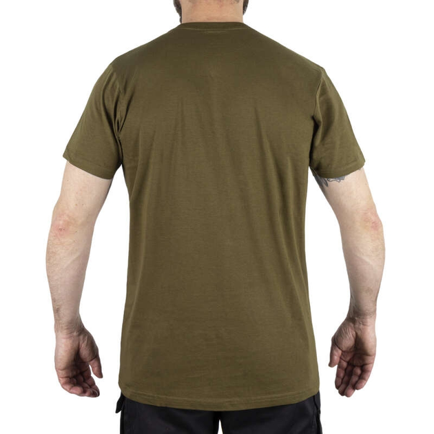 Футболка Mil-Tec L мужская оливковая футболка M-T - изображение 2
