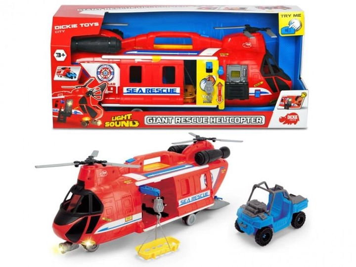 Игровой набор Dickie Toys Спасение на море вертолет со звуком
