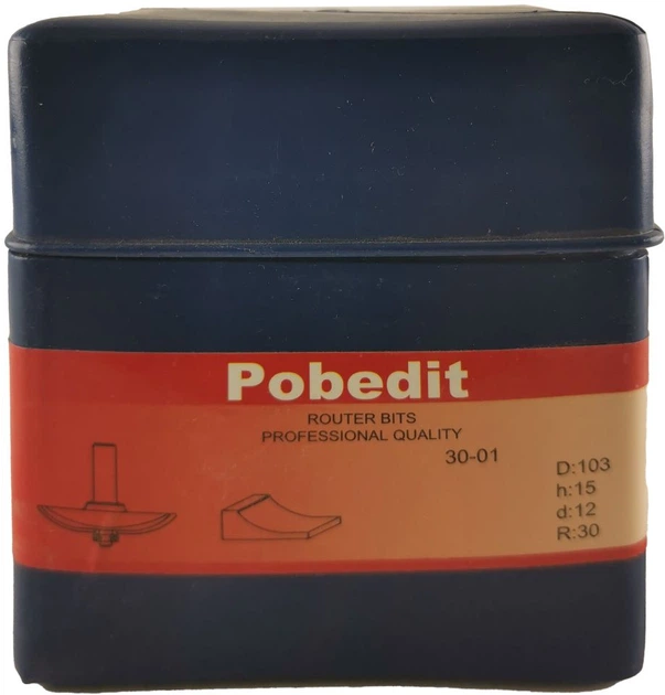 Фреза по дереву филенчатая D-103 мм, R-30 мм, d-12 мм Pobedit P-3001-10312 - изображение 2