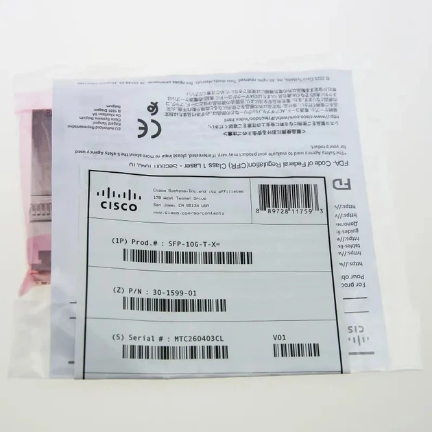 Оптичний модуль CISCO 10GBASE-T SFP+ Category 6A cables - изображение 3