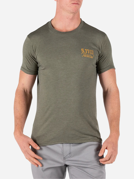 Футболка тактическая 5.11 Tactical EMEA GOOD FIGHT Short Sleeve TEE 76288-225 2XL Military Green (2000980634194) - изображение 1