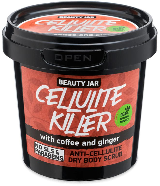 Peeling do ciała Beauty Jar Cellulite Killer antycellulitowy suchy z kawą i imbirem 150 g (4751030830322) - obraz 1
