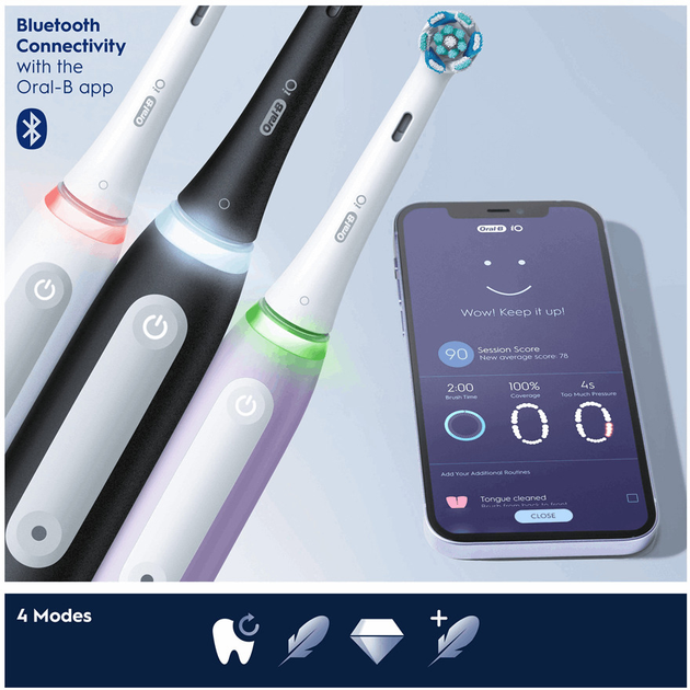 Szczoteczka elektryczna Oral-B iO4s Quite White (4210201414865) - obraz 6