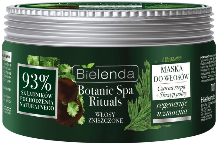 Maska Bielenda Botanic Spa Rituals Czarna rzepa + Skrzyp polny do włosów zniszczonych 300 ml (5902169028527) - obraz 1