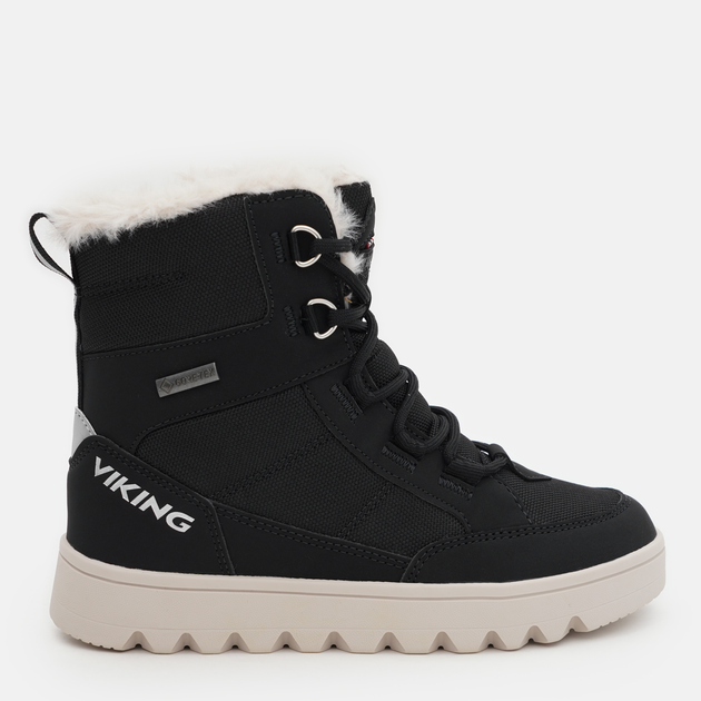 Акція на Підліткові зимові черевики Viking Fleek Warm GTX Zip 3-93810-2 41 Чорні від Rozetka