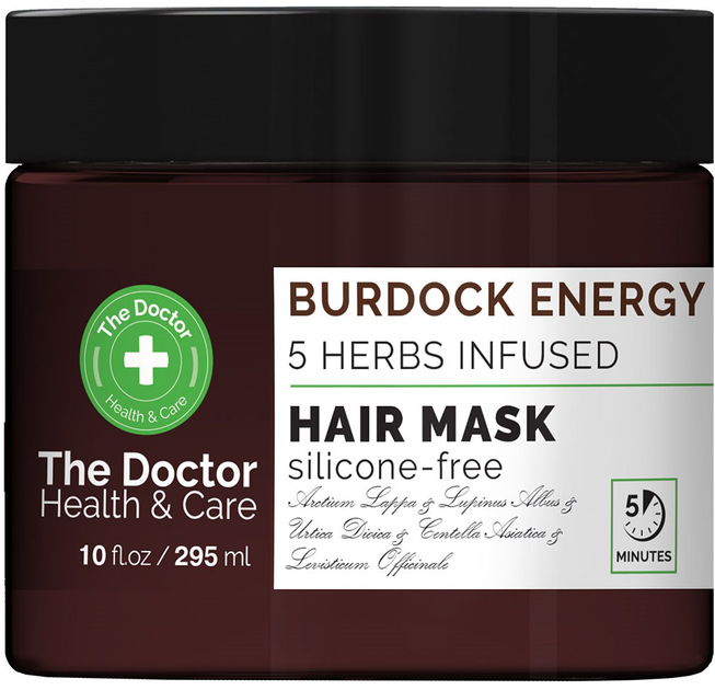 Maska do włosów The Doctor Health & Care Energia Łopianu i 5 Ziół 295 ml (8588006042542) - obraz 1