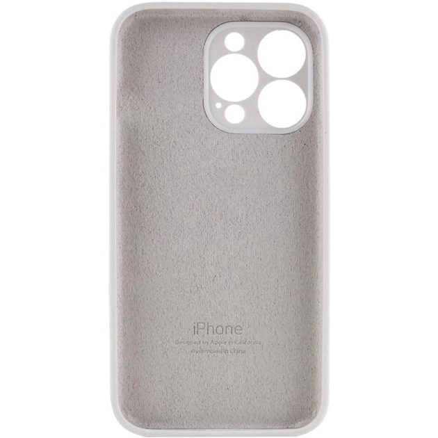 Чехол Fiji Silicone Case Full Camera для Apple iPhone 12 Pro бампер накладка с защитой камеры White - изображение 3
