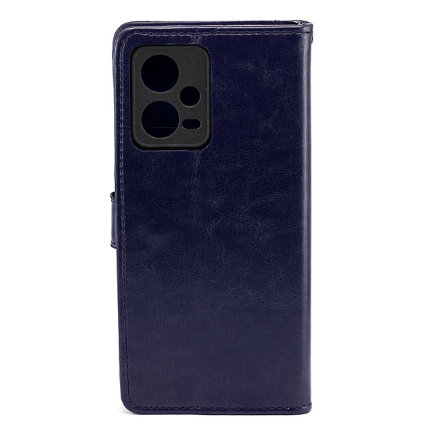 Чехол Idewei для Xiaomi Poco X5 5G книжка кожа PU с визитницей синий - Фото 3 Чехол Idewei для Xiaomi Poco X5 5G книжка кожа PU с визитницей синий - изображение 3
