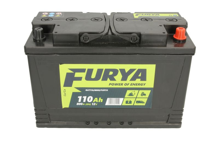Аккумулятор 12В 110Ач/800A AGRO / HD (P+ Стандартные клеммы) 350x175x230 B01 - крепежный фланец 10.5 мм (Пуск) (BAT110800RFURYA) пр-во FURYA - изображение 1