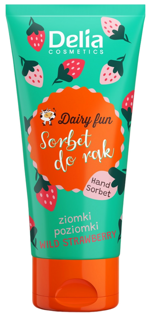 Sorbet do rąk Delia Cosmetics Dairy Fun Ziomki Poziomki 50 ml (5906750800943) - obraz 1