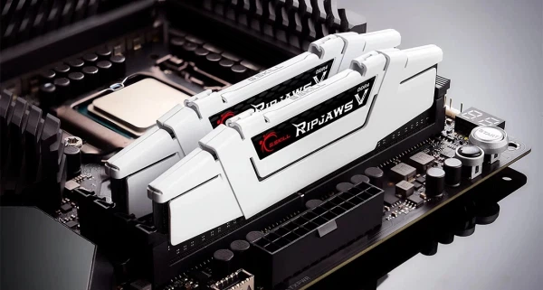 Модуль пам'яті ddr4 2 х 16gb 3600MHz g.skill RipjawsV white 1.35v cl18 (box) (f4-3600c18d-32gvw) - изображение 3