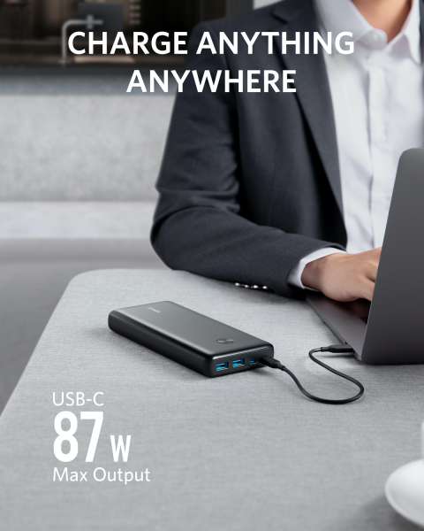 Зовнішній акумулятор anker PowerCore iii Elite 25600 mAh 87w