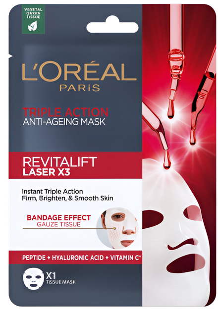 Maska do twarzy L'Oreal Paris Revitalift Laser X3 28 g (3600524050931) - obraz 1