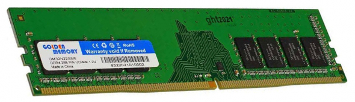 Модуль памяти для компьютера ddr4 8gb 3200 MHz Golden Memory (gm32n22s8/8) - изображение 1