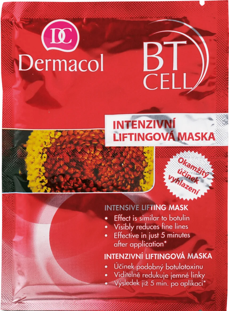 Maseczka do twarzy Dermacol BT Cell Intensive Lifting Mask 2 x 8 g (8595003108843) - obraz 1