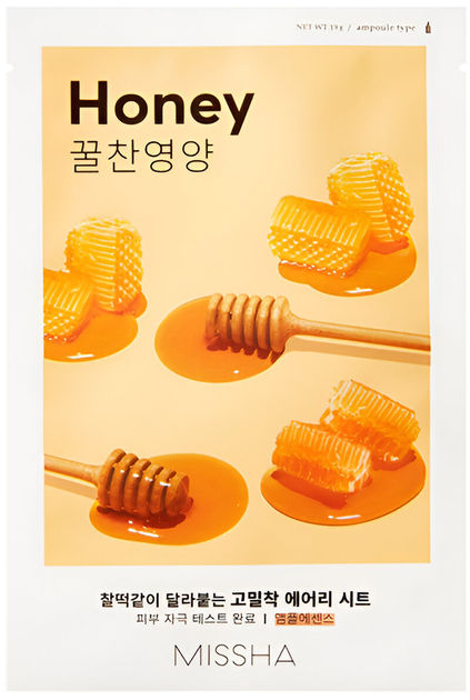 Маска для обличчя Missha Airy Fit Sheet Mask Honey 19 мл (8809581454811) - зображення 1