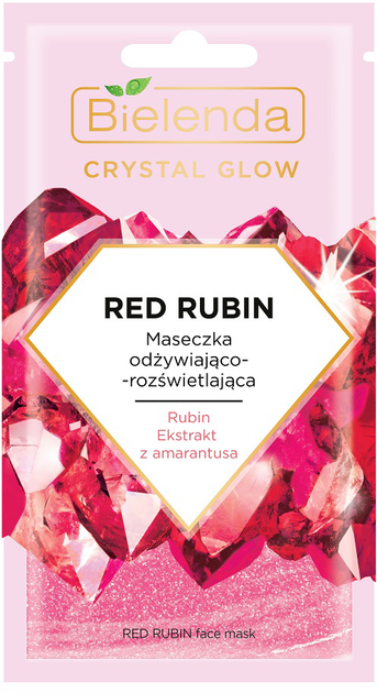 Маска для обличчя Bielenda Crystal Glow Red Rubin 8 г (5902169042394) - зображення 1