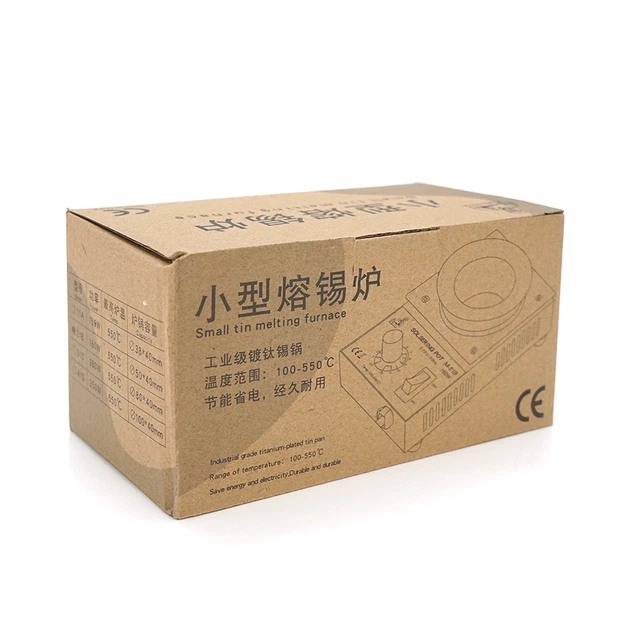 Плавильная печь для олова 160W, 220V, 100-450°C, Box - Фото 2 Плавильная печь для олова 160W, 220V, 100-450°C, Box - изображение 2