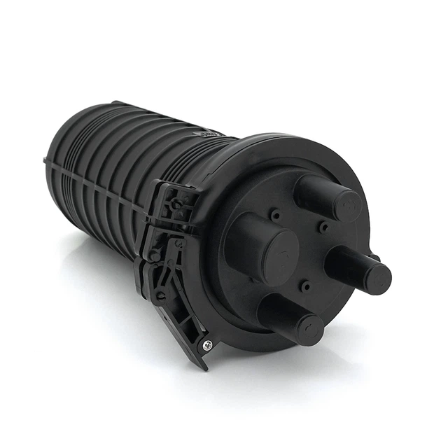 Муфта оптична Merlion ML-OP-F102H-48C, герметична, 4 введення, до 4-х касет, до 48 зварок, матеріал PP - зображення 2