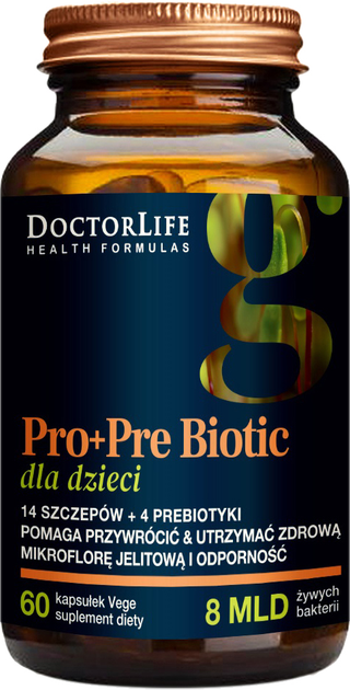 Suplement diety Doctor Life Pro+Pre Biotic 60 kapsułek (5903317644668) - obraz 1