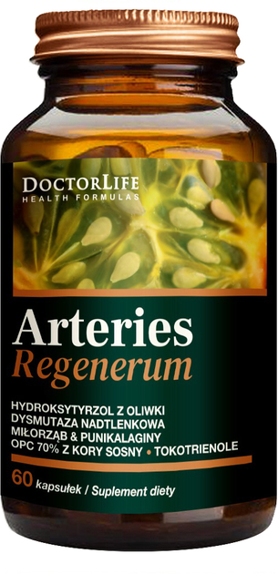 Харчова добавка Doctor Life Arteries Regenerum & K2 60 капсул (5906874819432) - зображення 1