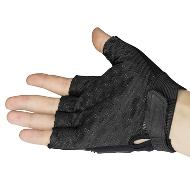 Перчатки беспалые с резиновым демпфером Mechanix Черные ONE SIZE - изображение 2