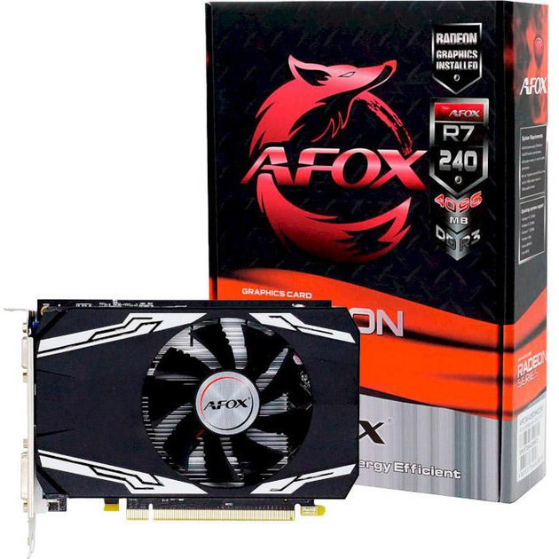 Видеокарта AFOX Radeon R7 240 4GB GDDR3 128-bit (AFR7240-4096D3H4-V3 ...