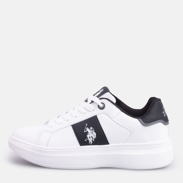Sneakersy męskie do kostki US Polo Assn JEWEL008MBY2 ​​​​44 Biały/Czarny (8055197302774) - obraz 3