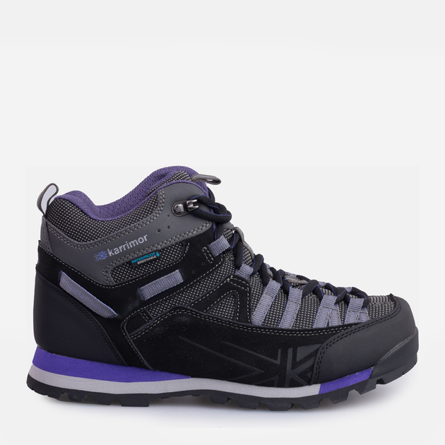 Жіночі черевики з мембраною Karrimor Spike Mid 3 Ladies weathertite K951-BKP 41 (7UK) 25.5 см Чорний/Фіолетовий (5017272864198) - зображення 1