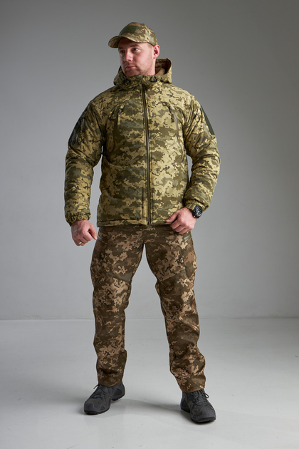 Зимняя тактическая куртка Level 7 "Лёгкий Щит Пиксель MM14" XL - изображение 2
