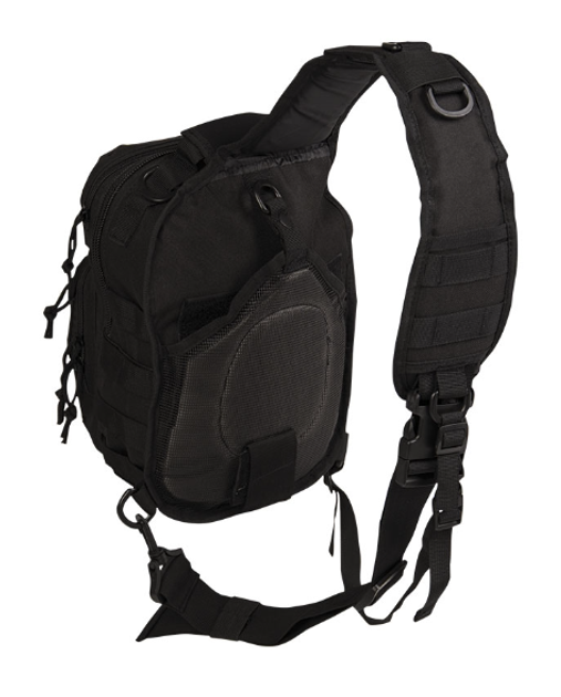 Рюкзак однолямковий Чорний Mil-Tec One Strap Assault Pack SM Schwarz (14059102-9) - изображение 2