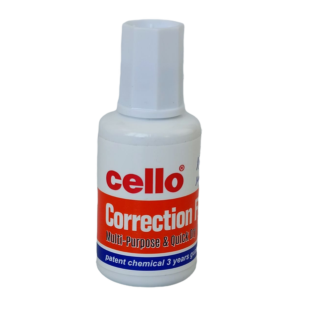 Корректор с кисточкой Cello на спиртовой основе 20 мл - Фото 1 Корректор с кисточкой Cello на спиртовой основе 20 мл - изображение 1