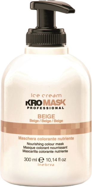 Maska tonująca do włosów Inebrya Ice Cream Kromask Professional Beige 300 ml (8033219165460) - obraz 1