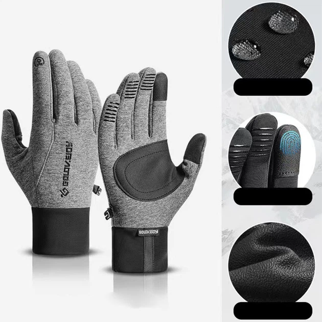 Рукавички сенсорні Golove joy (L) Anti-Slip 2023 Сірий - зображення 3