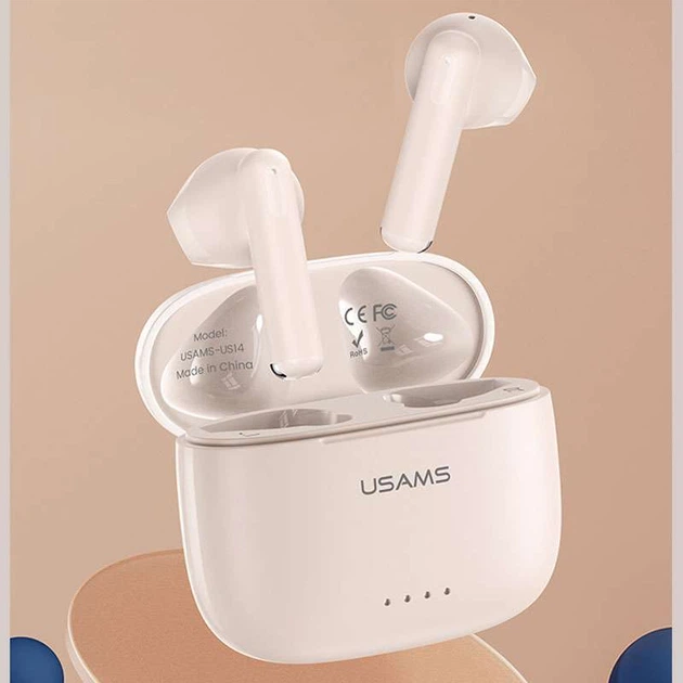 Беспроводные TWS наушники USAMS-US14 BT 5.3 (White) (156062) - изображение 2