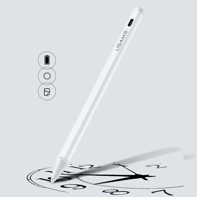Стилус USAMS US-ZB135 Active Touch Screen Capacitive (Белый) (36396) - изображение 4