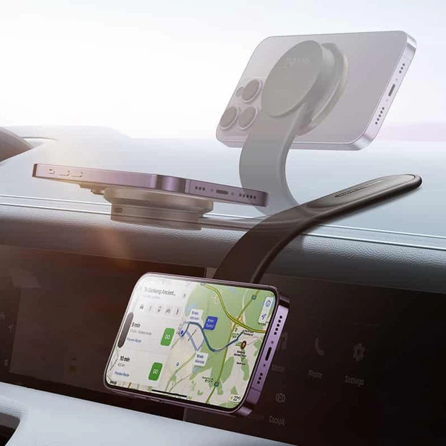 Автодержатель Baseus C02 Pro Series Magnetic Wireless Charging Car Mount Cluster (C40156000111-00) (Black) (176668) - Фото 6 Автодержатель Baseus C02 Pro Series Magnetic Wireless Charging Car Mount Cluster (C40156000111-00) (Black) (176668) - изображение 6