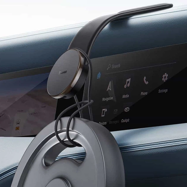 Автодержатель Baseus C02 Pro Series Magnetic Wireless Charging Car Mount Cluster (C40156000111-00) (Black) (176668) - Фото 7 Автодержатель Baseus C02 Pro Series Magnetic Wireless Charging Car Mount Cluster (C40156000111-00) (Black) (176668) - изображение 7