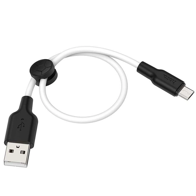 Дата кабель HOCO X21 Plus Silicone MicroUSB Cable (0.25m) (Чорний / Білий) (99921) - Фото 2 Дата кабель HOCO X21 Plus Silicone MicroUSB Cable (0.25m) (Чорний / Білий) (99921) - зображення 2