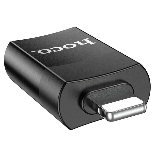 Перехідник HOCO UA17 Lightning Male to USB Female USB2.0 (Чорний) (135867) - зображення 3