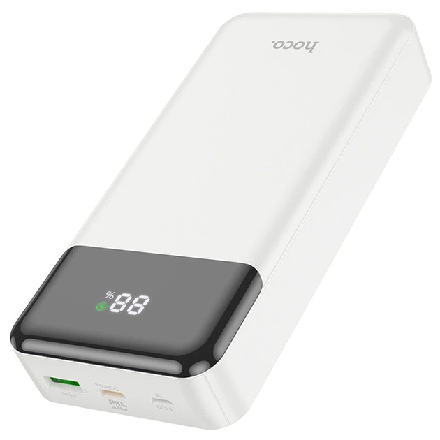 Портативное ЗУ Power Bank Hoco J102A Cool figure PD20W+QC3.0 20000 mAh White - изображение 3