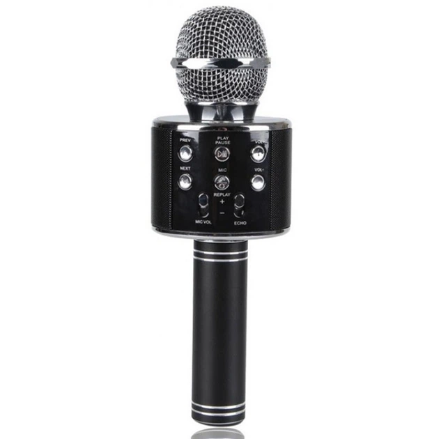Караоке Мікрофон-колонка WS858 (Black) Epik (181407) - Фото 1 Караоке Мікрофон-колонка WS858 (Black) Epik (181407) - зображення 1
