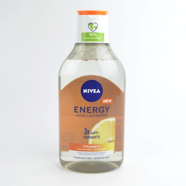 Міцелярна вода 400мл Nivea Енерджі з антиоксидантами - Фото 1 Міцелярна вода 400мл Nivea Енерджі з антиоксидантами - зображення 1