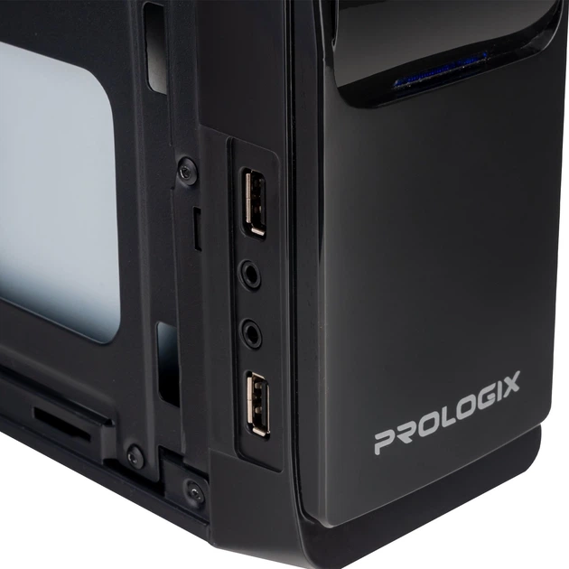 Корпус Prologix E100 Slim 400W Black - Фото 10 Корпус Prologix E100 Slim 400W Black - зображення 10
