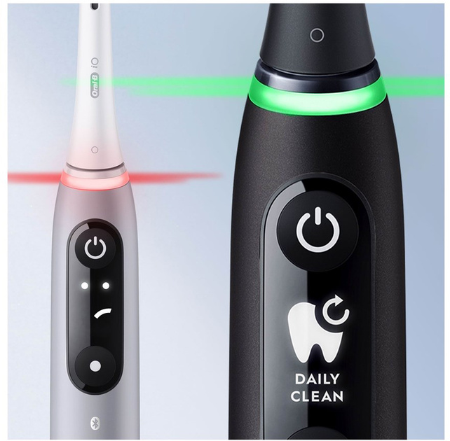 Zestaw szczoteczek elektrycznych Oral-B iO6 Duo Pack Black Lava and Pink Sand (4210201448877) - obraz 3