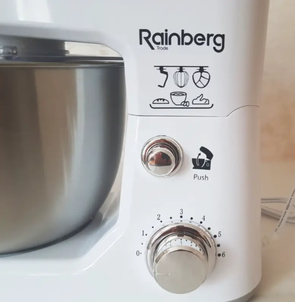 Тестомес Rainberg RG-8082 чаша 5 л 3200 Вт - Фото 4 Тестомес Rainberg RG-8082 чаша 5 л 3200 Вт - изображение 4