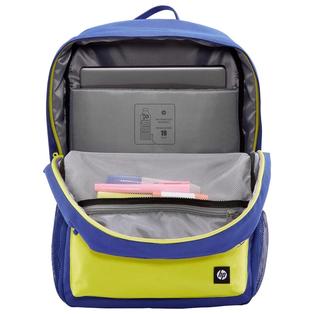 Рюкзак для ноутбука HP 15.6" Campus Blue, синьо-жовтий - Фото 3 Рюкзак для ноутбука HP 15.6" Campus Blue, синьо-жовтий - зображення 3
